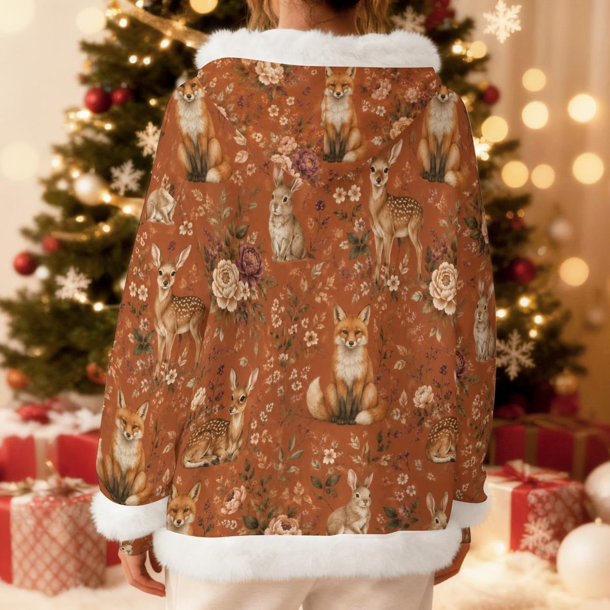 Woodland Friends Cozy Fleece Hoodie