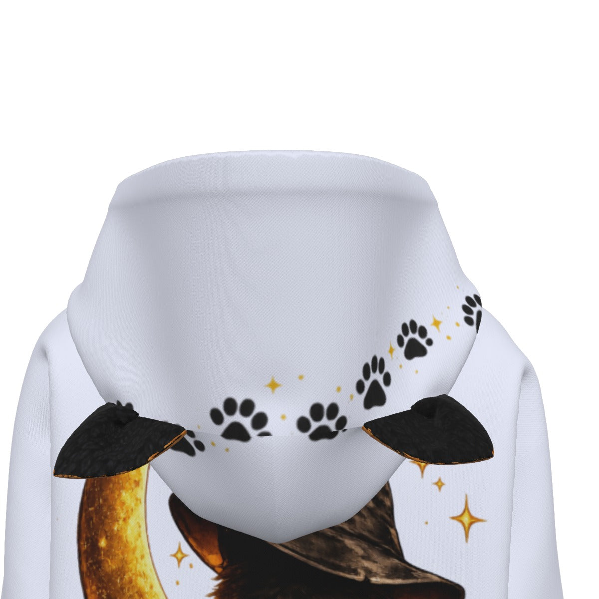 All-Over Print Women’s Hoodie With Decorative Ears