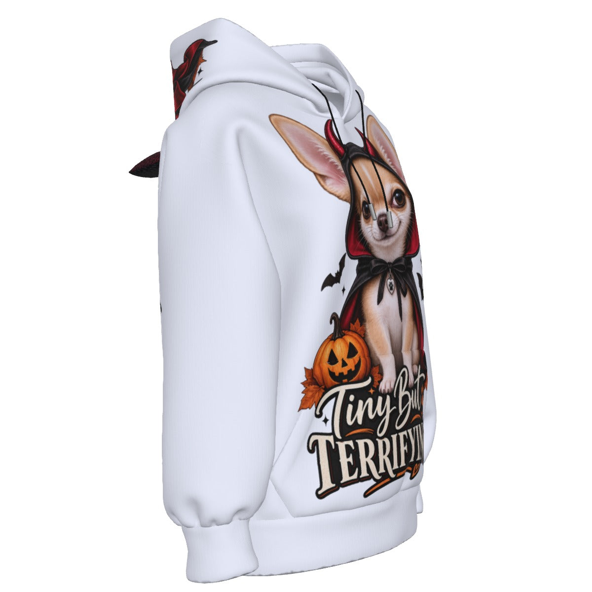 All-Over Print Women’s Hoodie With Decorative Ears