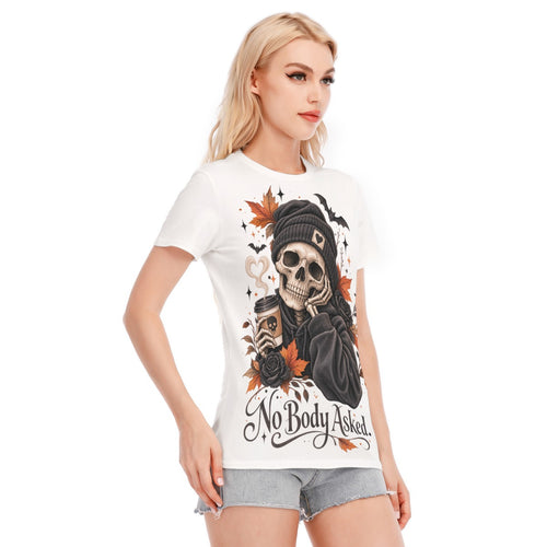 All-Over Print Women's Round Neck T-Shirt | 190GSM Cotton