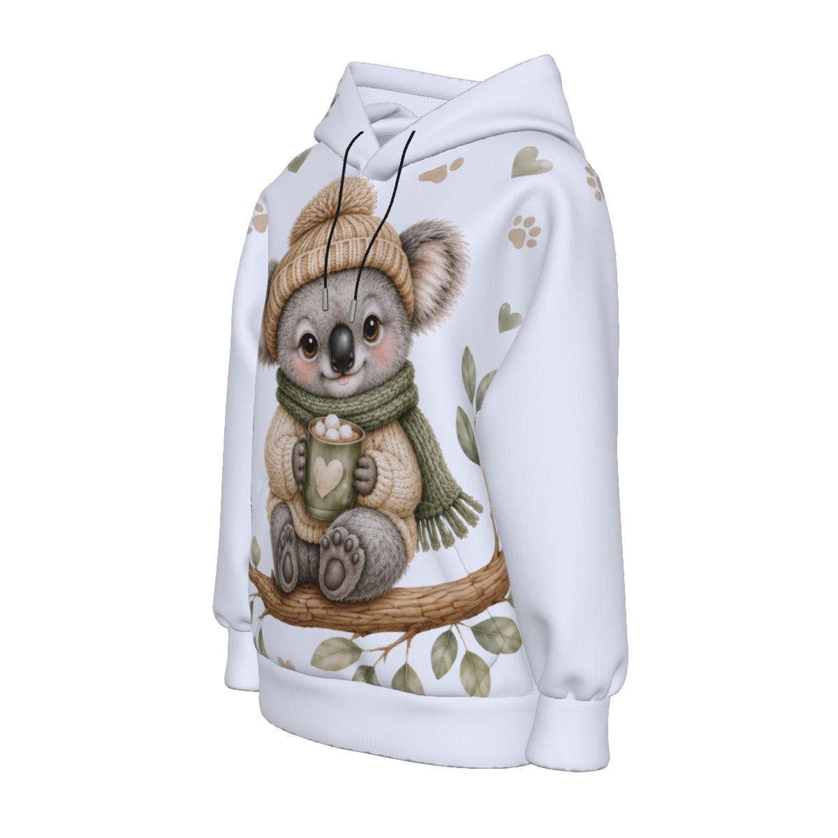 All-Over Print Women’s Hoodie With Decorative Ears