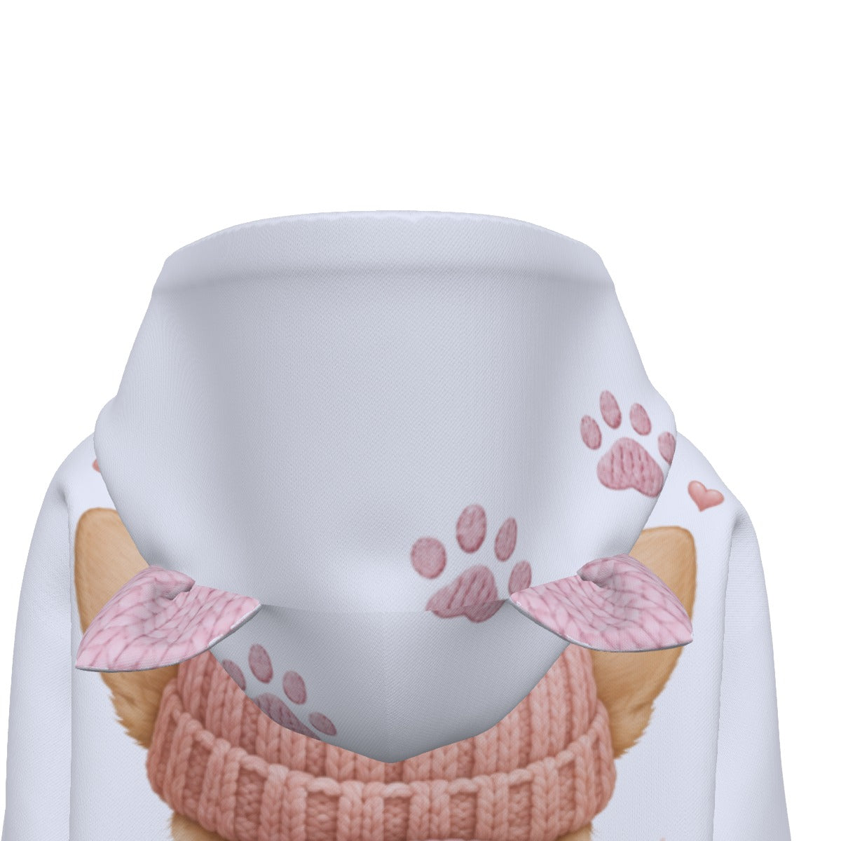 All-Over Print Women’s Hoodie With Decorative Ears