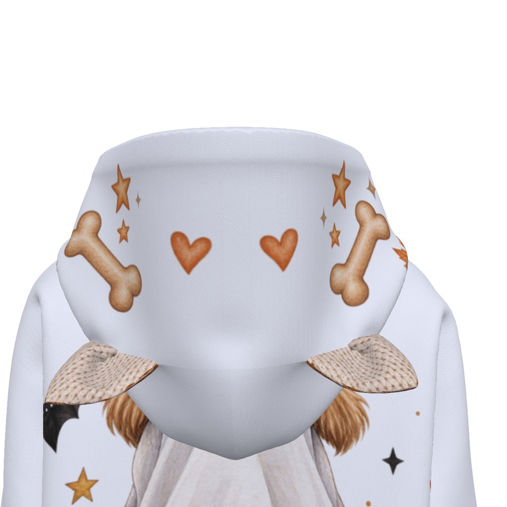 Ghost Dog Halloween Hoodie With Ears | Bone To Be Wild