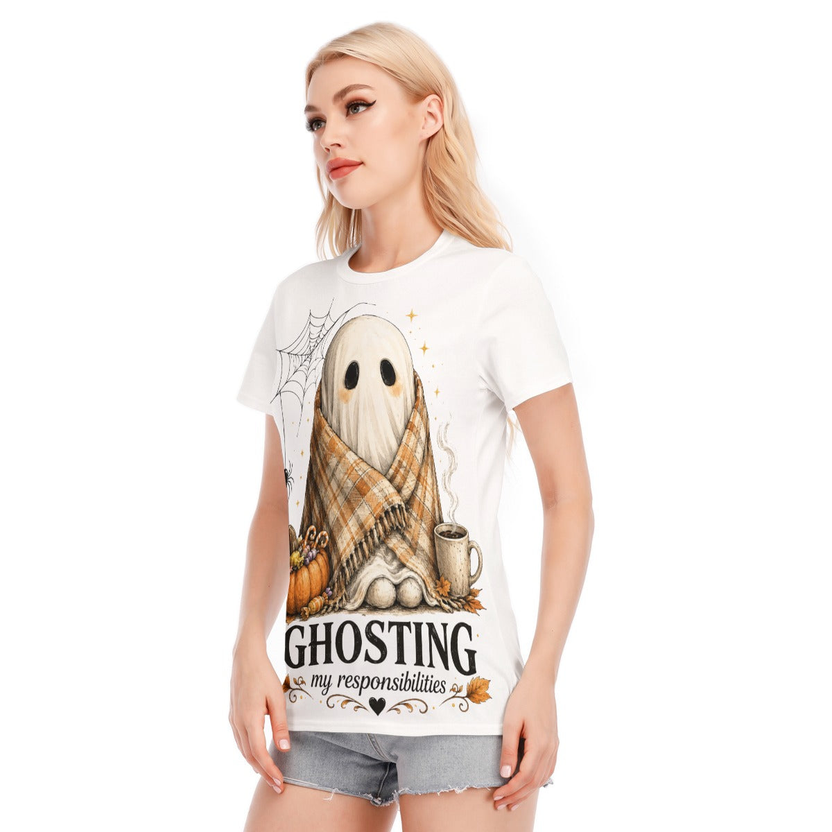 Ghosting My Responsibilities™ Cute Halloween T-Shirt