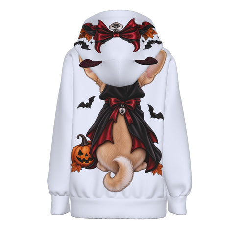 All-Over Print Women’s Hoodie With Decorative Ears