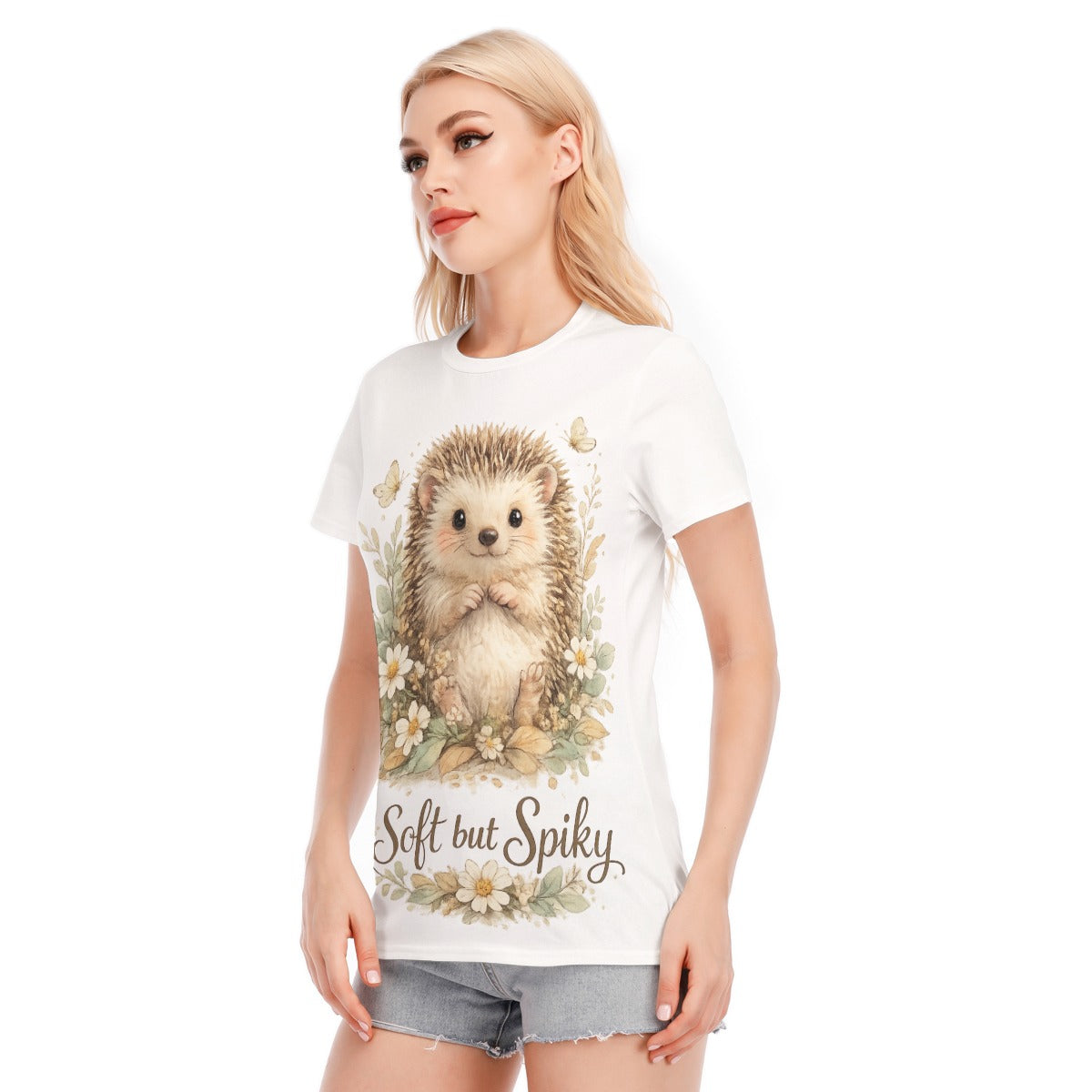 Soft but Spiky Hedgehog T-Shirt | Cute Cottagecore Graphic Tee