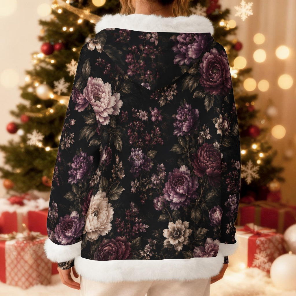 Midnight Garden Cozy Fleece Hoodie