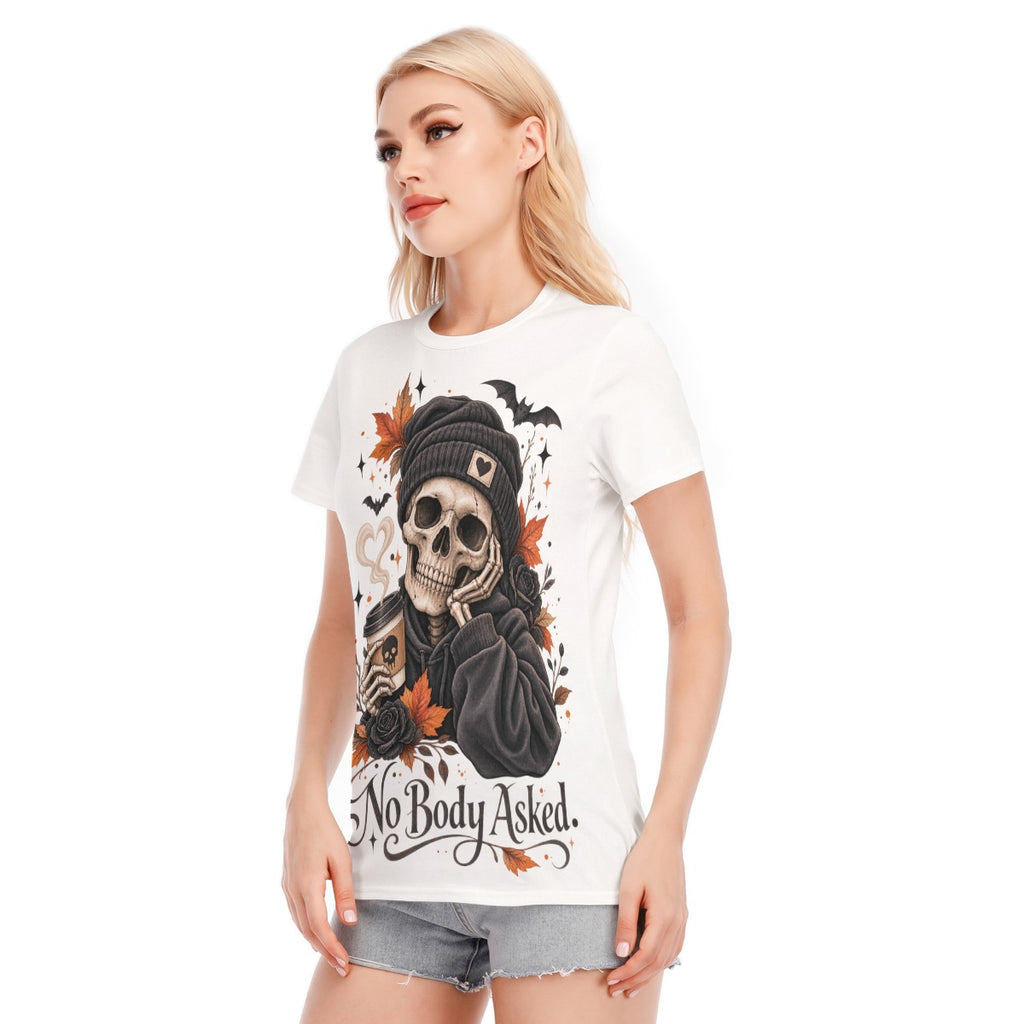 All-Over Print Women's Round Neck T-Shirt | 190GSM Cotton