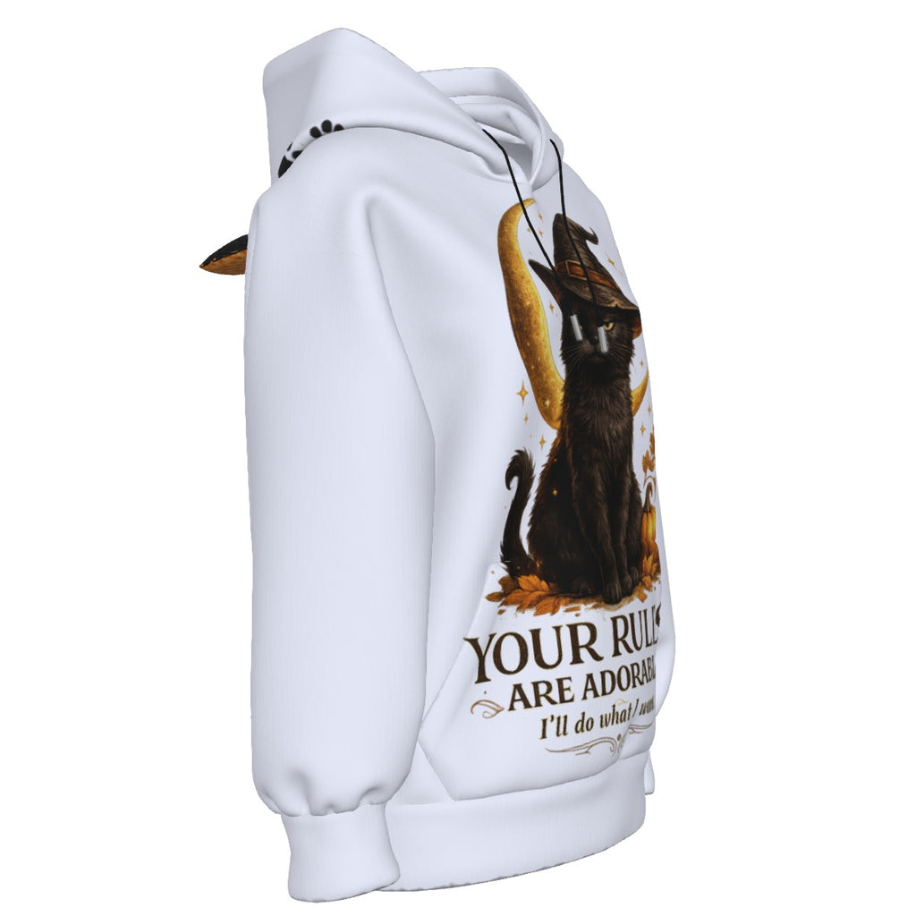 All-Over Print Women’s Hoodie With Decorative Ears