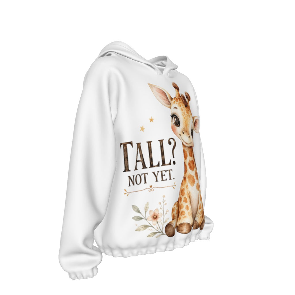 Kids “Tall? Not Yet.” Giraffe Borg Fleece Hoodie