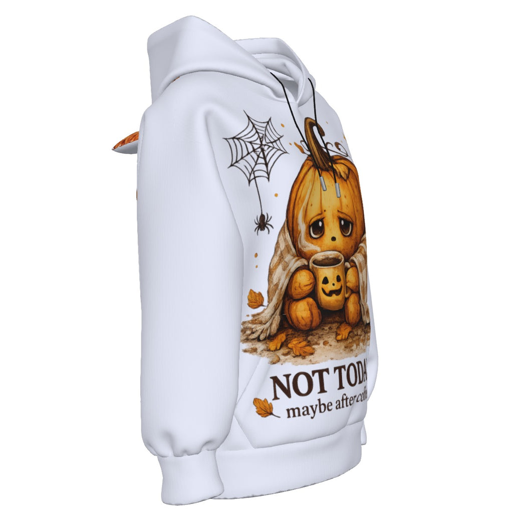 Not Today Maybe After Coffee Halloween Hoodie | Cozy Pumpkin Sweatshirt