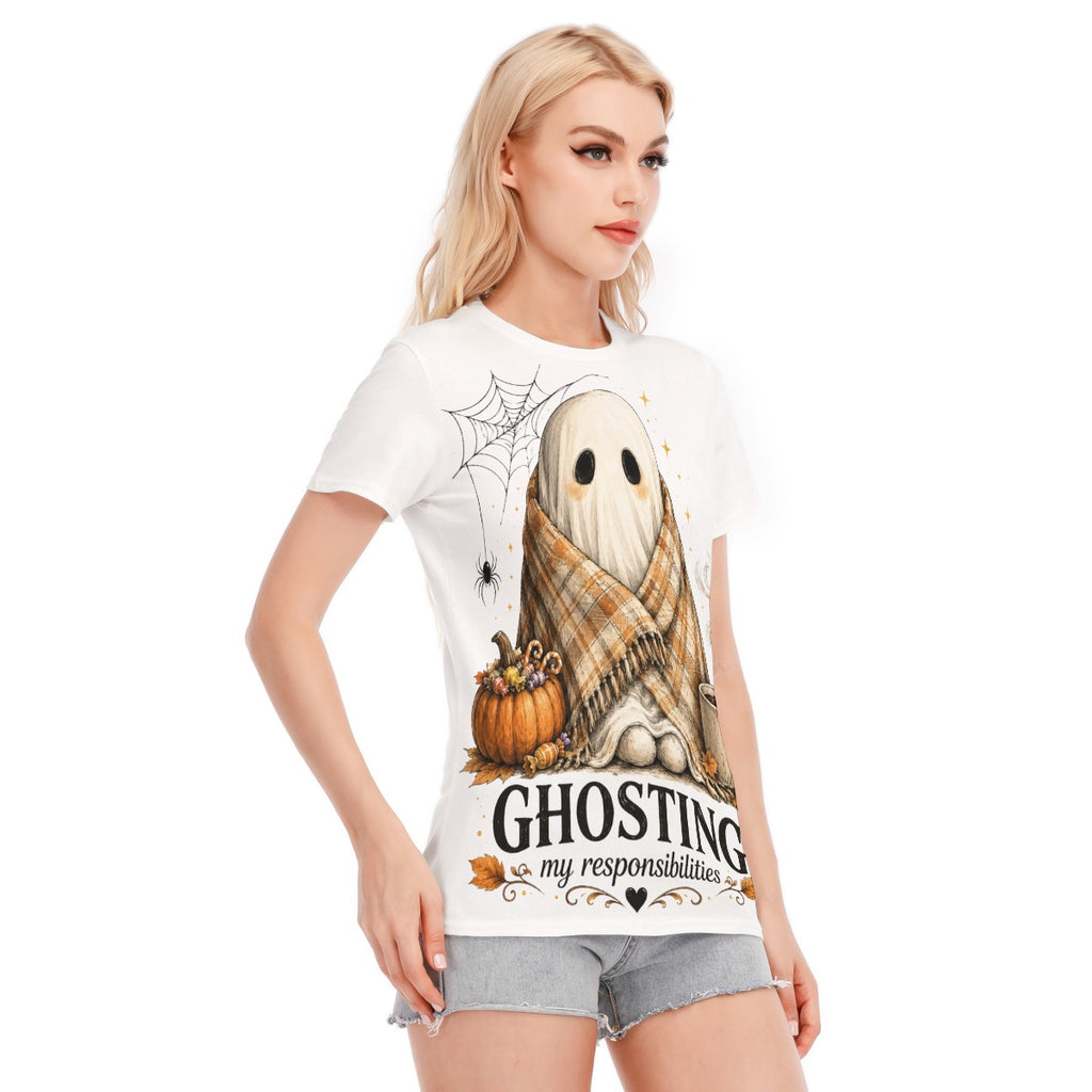 Ghosting My Responsibilities™ Cute Halloween T-Shirt