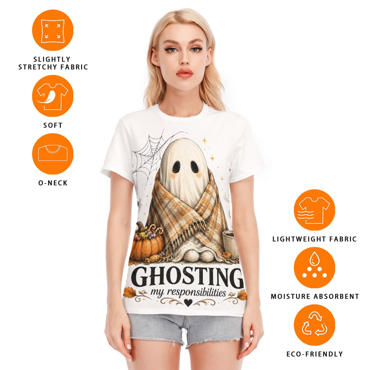 Ghosting My Responsibilities™ Cute Halloween T-Shirt