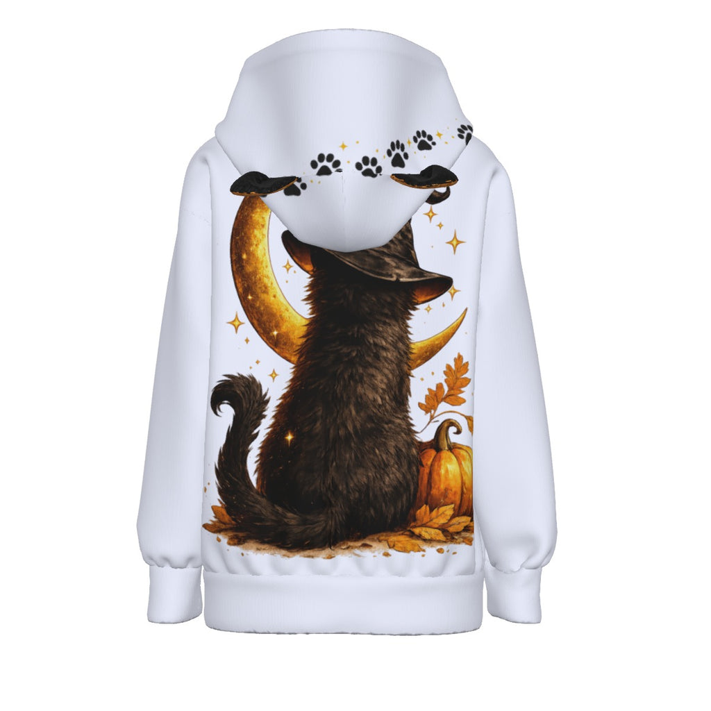 All-Over Print Women’s Hoodie With Decorative Ears