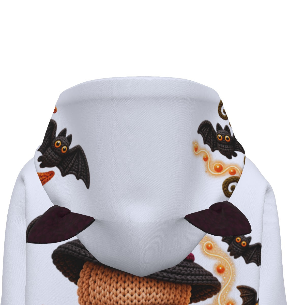 Cozy Witch Owl Halloween Hoodie with Decorative Ears
