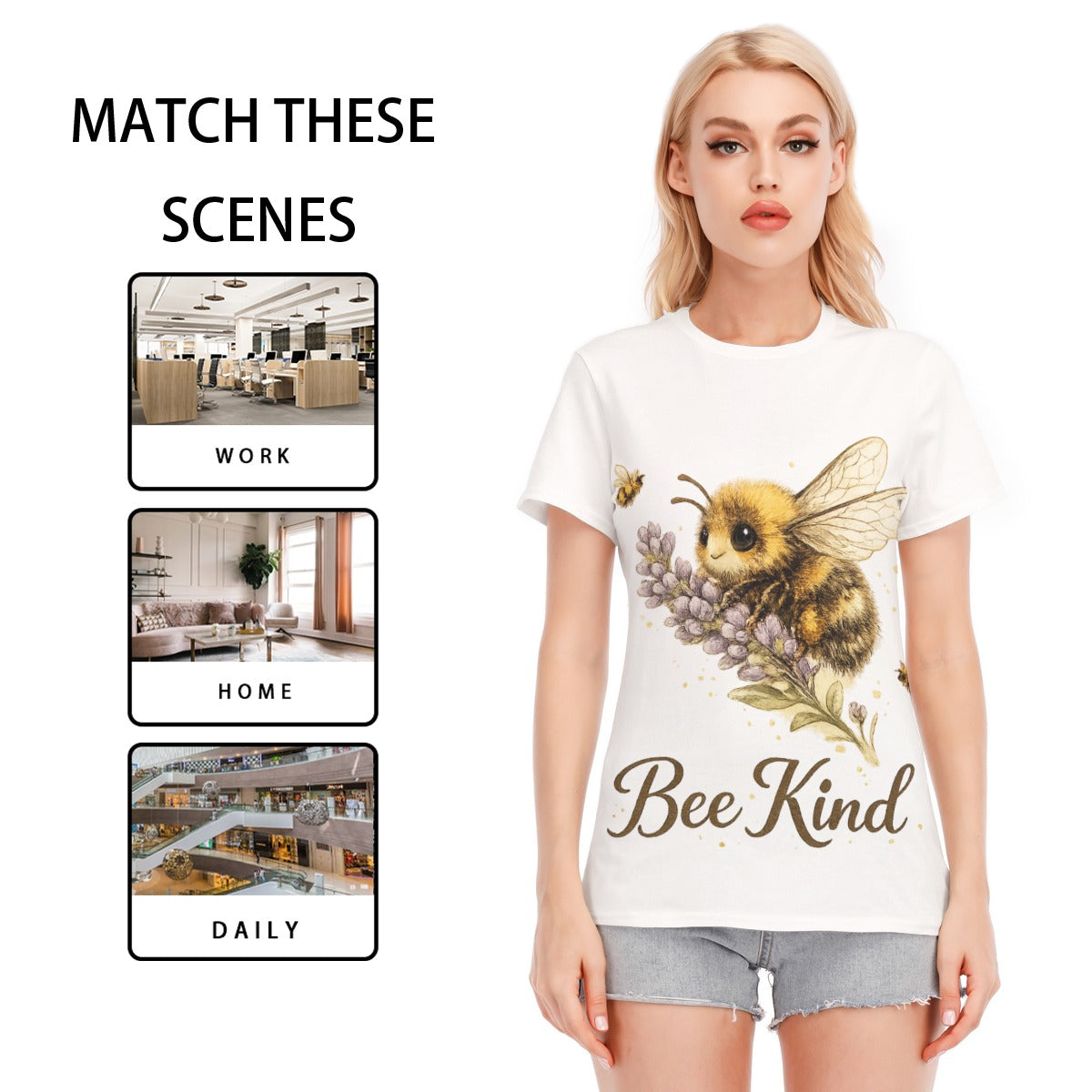 Bee Kind T-Shirt | Vintage Bumble Bee Graphic Tee for Nature Lovers