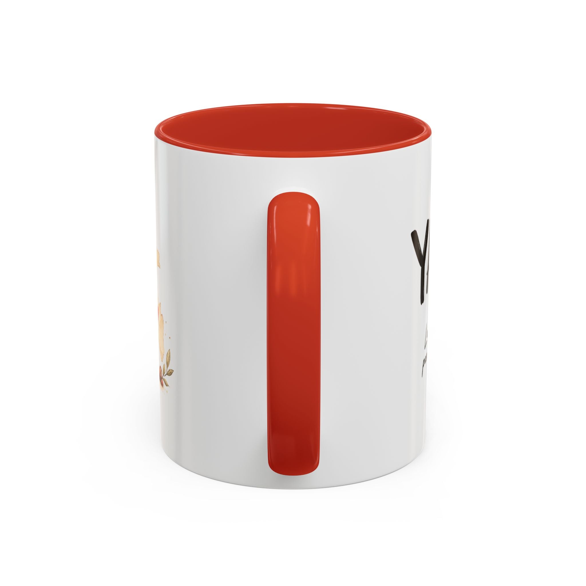 YA PE. Peruvian Coffee Mug – Red Interior & Handle | Alpaca Ceramic Mug | Funny Peruvian Gift | 11 oz