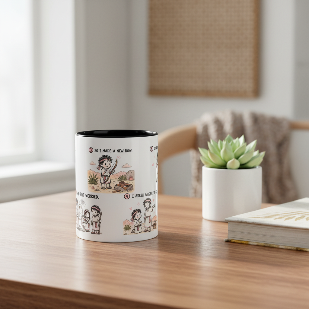 Nephi New Bow Mug | Book of Mormon Faith Gift