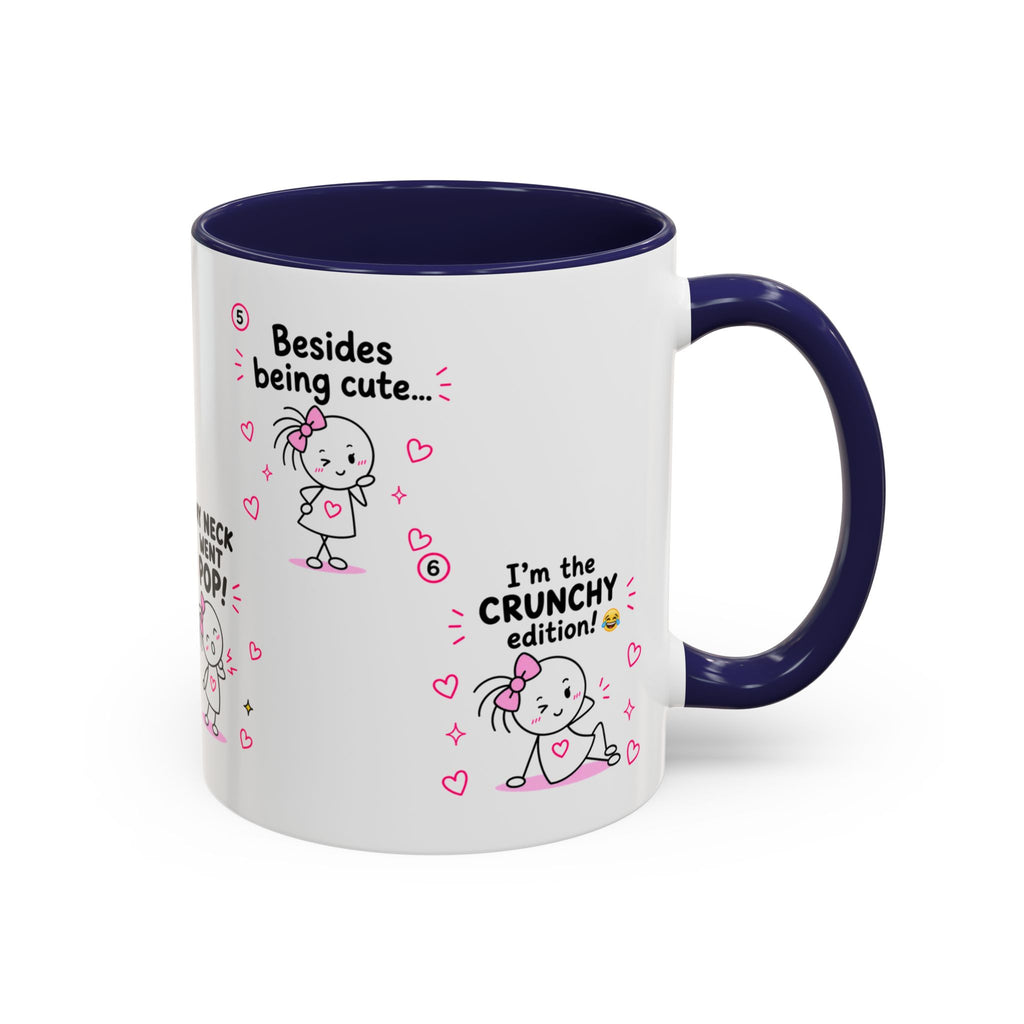 Crunchy Girl Mug | Funny Spine Puns Gift