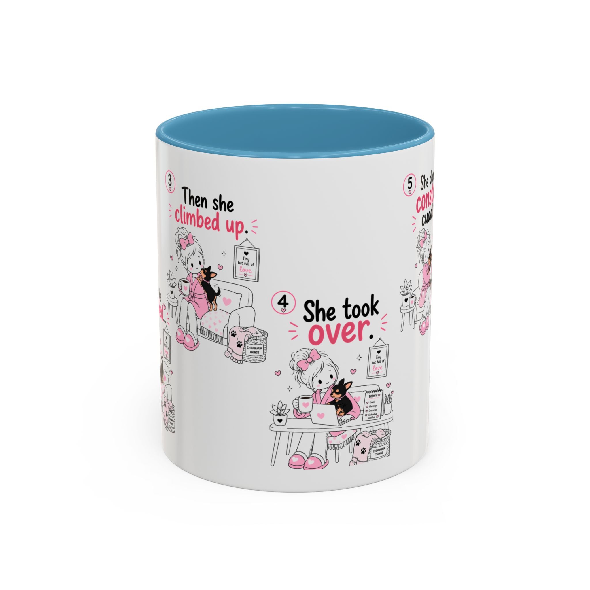 She Demands Constant Cuddles Mug | Chihuahua Mom Gift | Funny Dog Mom Coffee Cup