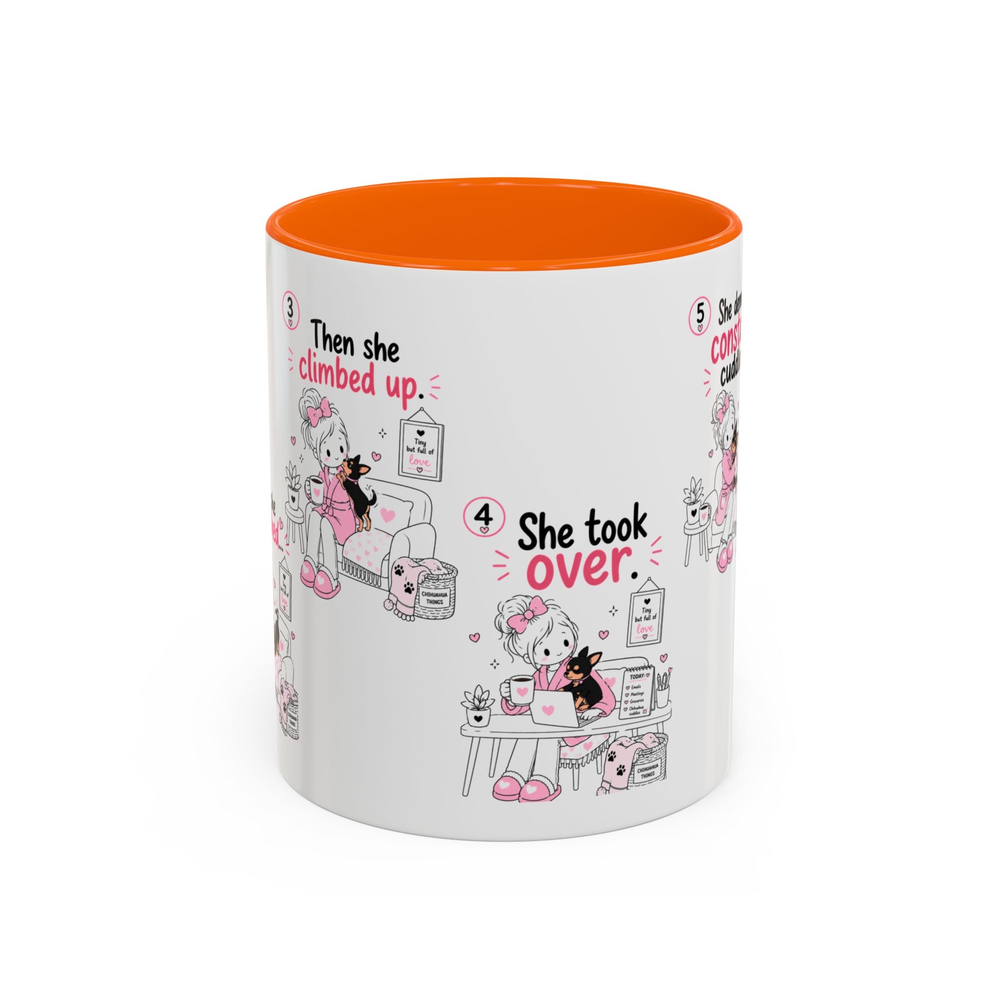 She Demands Constant Cuddles Mug | Chihuahua Mom Gift | Funny Dog Mom Coffee Cup