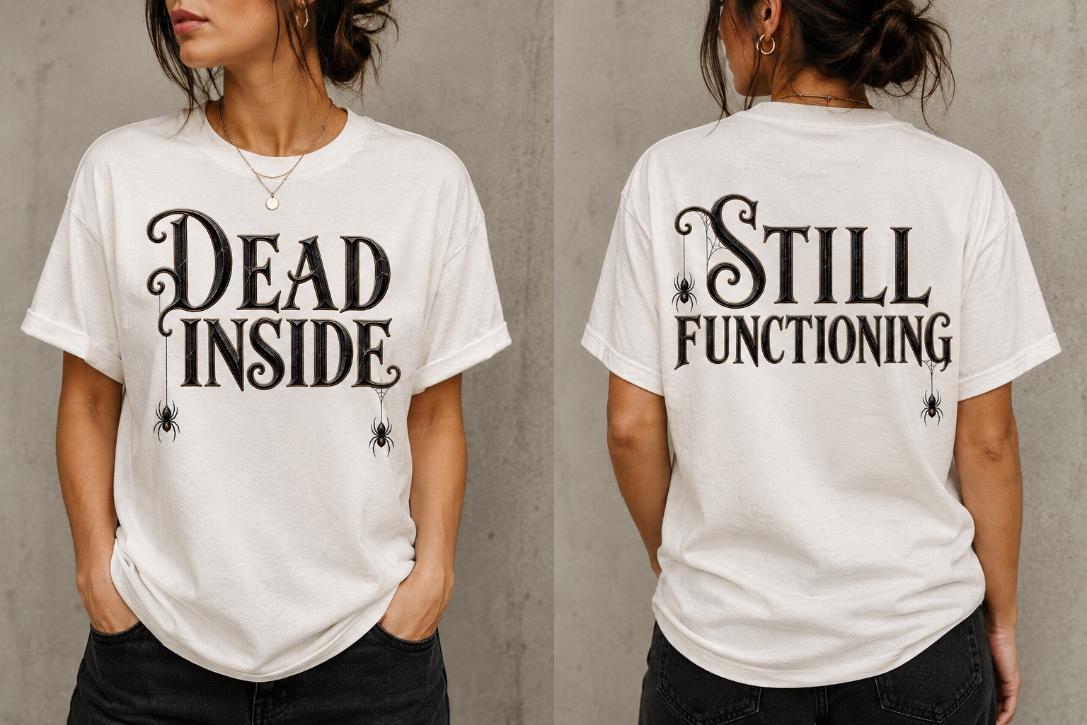 All-Over Print Women's Round Neck T-Shirt | 190GSM Cotton