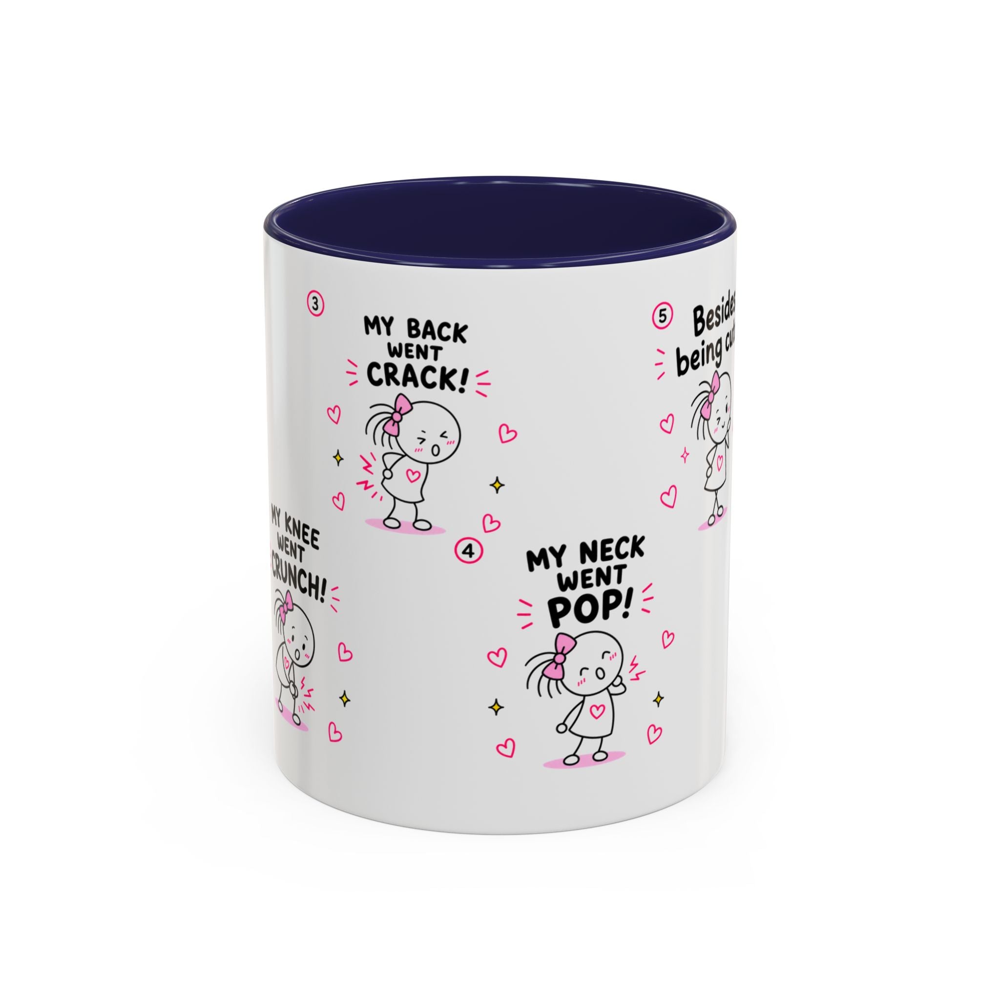 Crunchy Girl Mug | Funny Spine Puns Gift