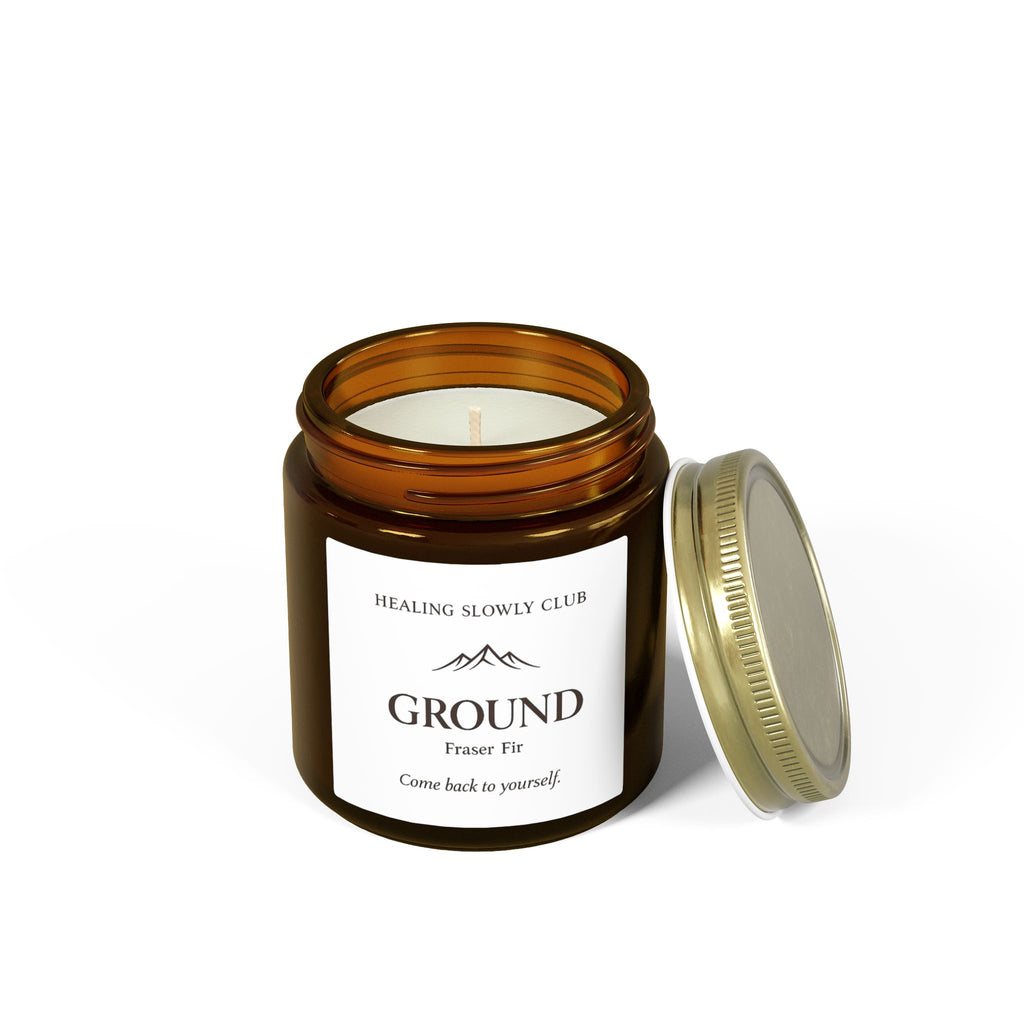 Ground — Fraser Fir Scented Candle (Coconut Apricot Wax, 4oz & 9oz)
