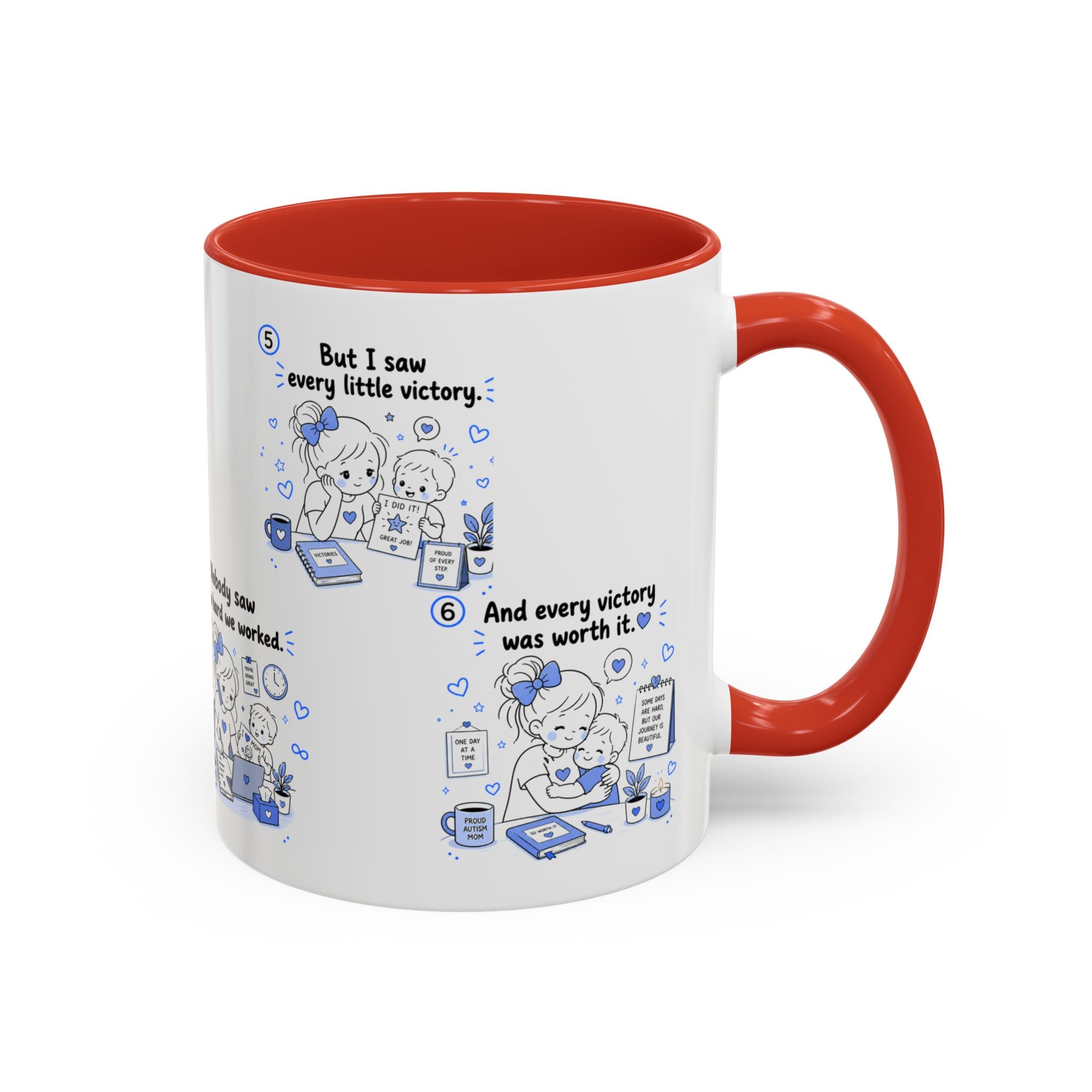 Autism Mom Coffee Mug Every Little Victory Matters