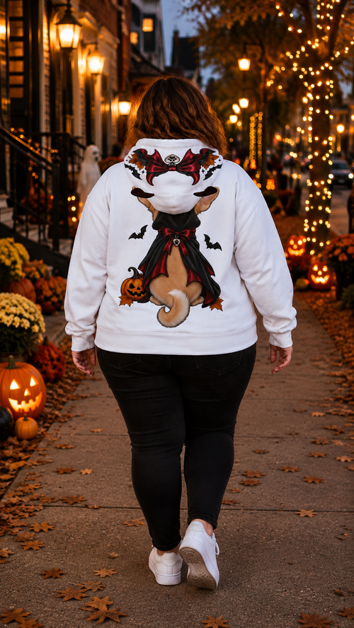 All-Over Print Women’s Hoodie With Decorative Ears