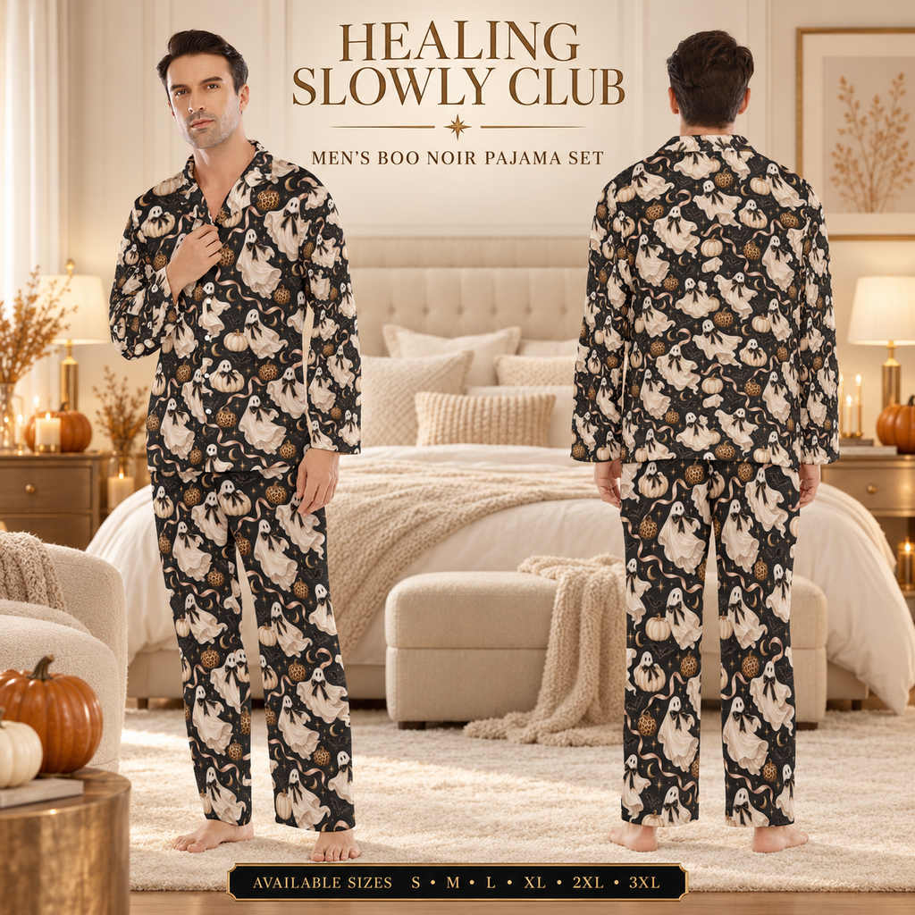 Boo Noir Men’s Halloween Pajama Set