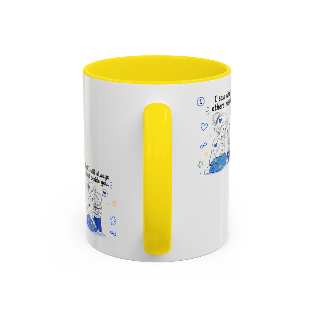 I Became Braver Illustration Coffee Mug | Supportive Friendship Quotes