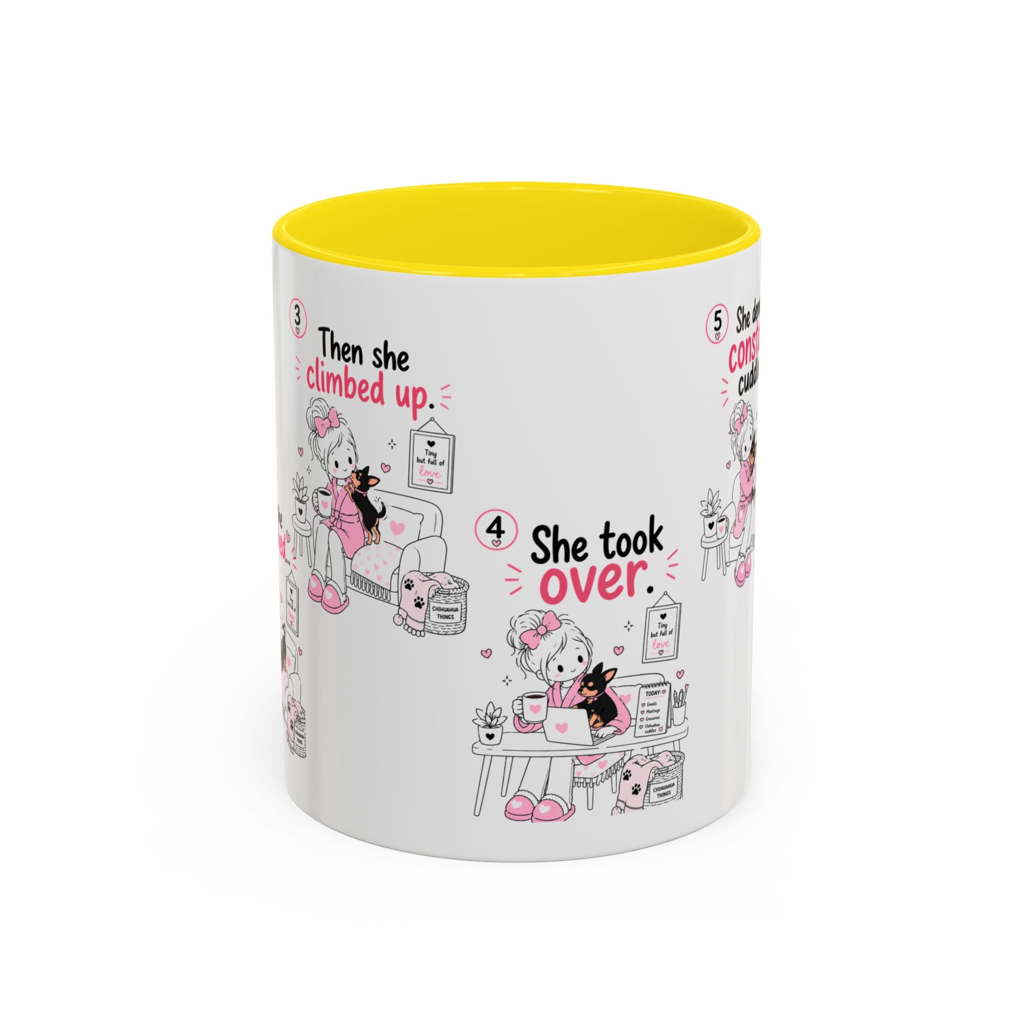 She Demands Constant Cuddles Mug | Chihuahua Mom Gift | Funny Dog Mom Coffee Cup