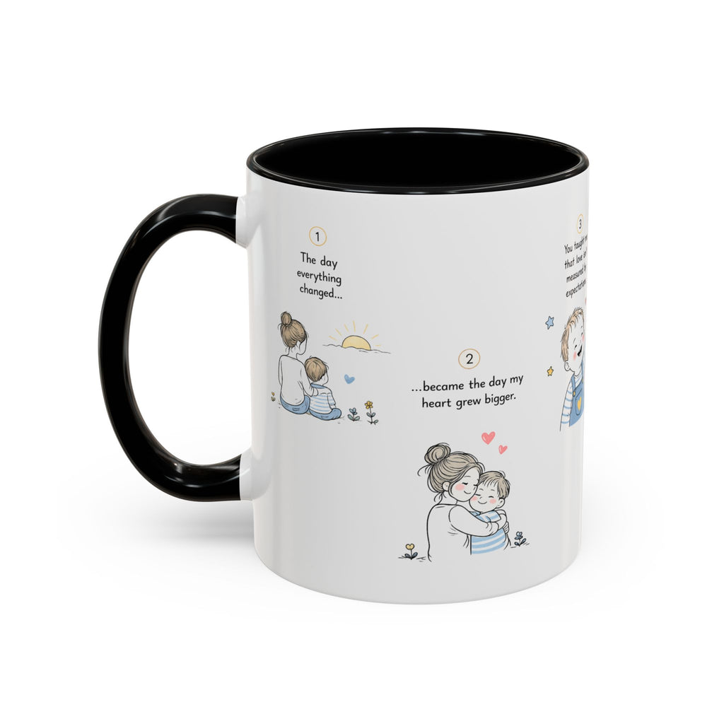 Heartfelt Mother and Child Illustration Mug | Accent Coffee Mug