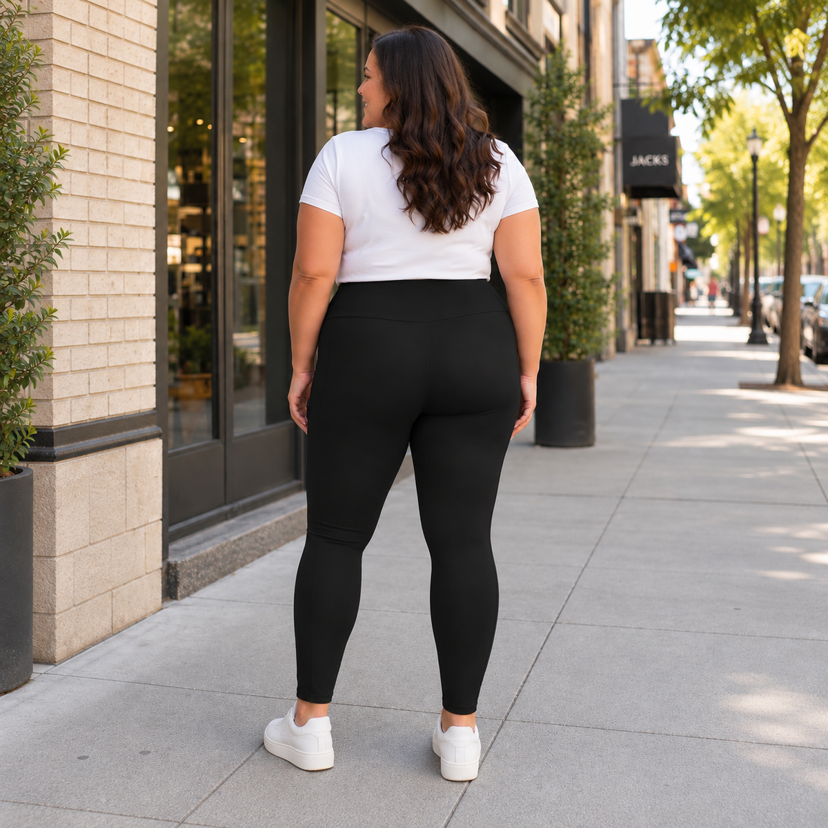 Panda High-Waist Leggings with Side Pockets | XS–6XL