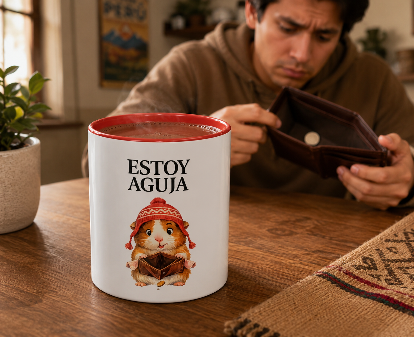 Estoy Aguja Guinea Pig Coffee Mug — Cute Spanish Quote Accent Mug (11/15oz)