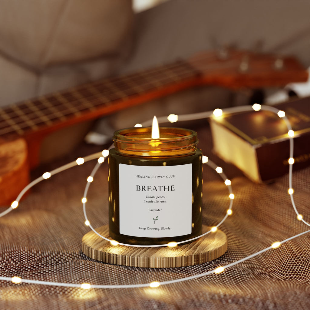 BREATHE Lavender Ritual Candle | Healing Slowly Club