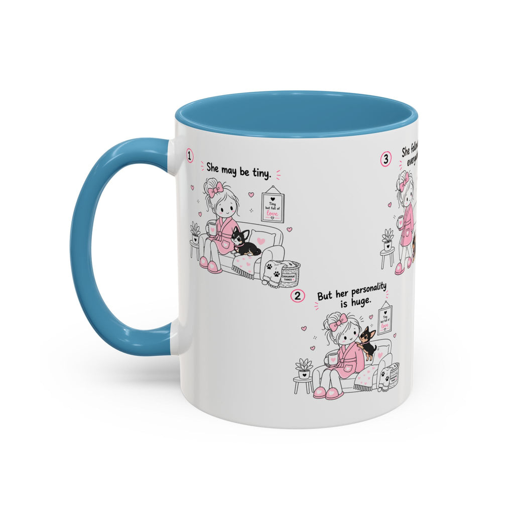 Chihuahua Mom Mug Tiny Dog Big Love Coffee Cup Cute Chihuahua Gift