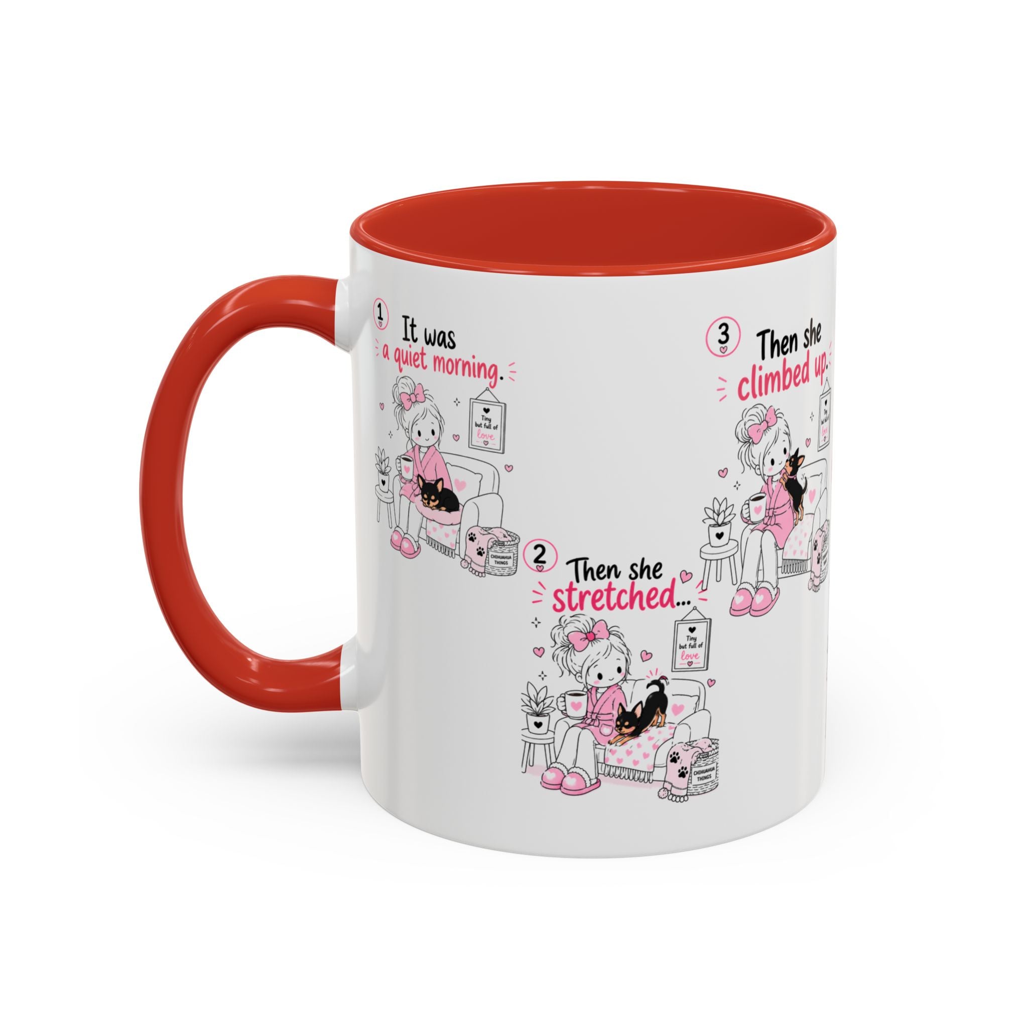 She Demands Constant Cuddles Mug | Chihuahua Mom Gift | Funny Dog Mom Coffee Cup