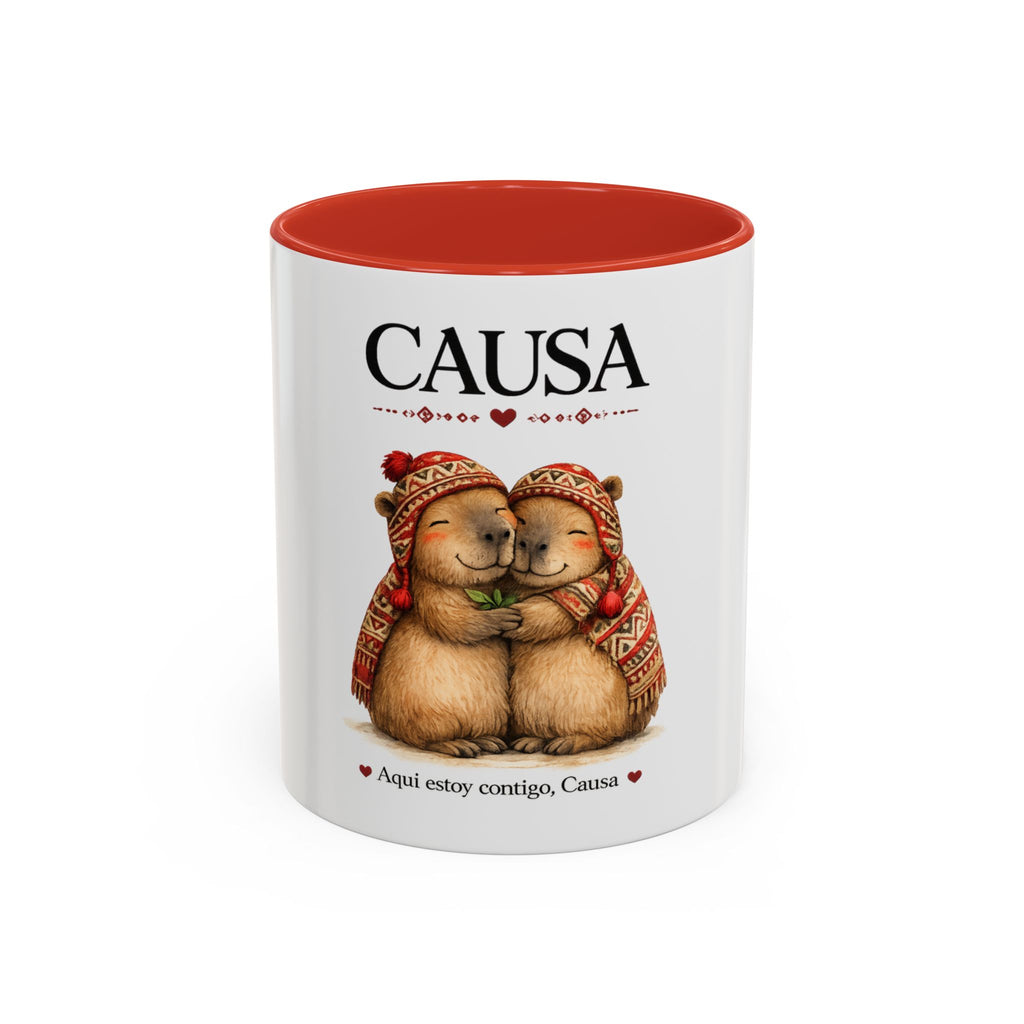 Capybara Friendship Mug – “CAUSA” | Here I’m With You, Causa | Peruvian Soul™
