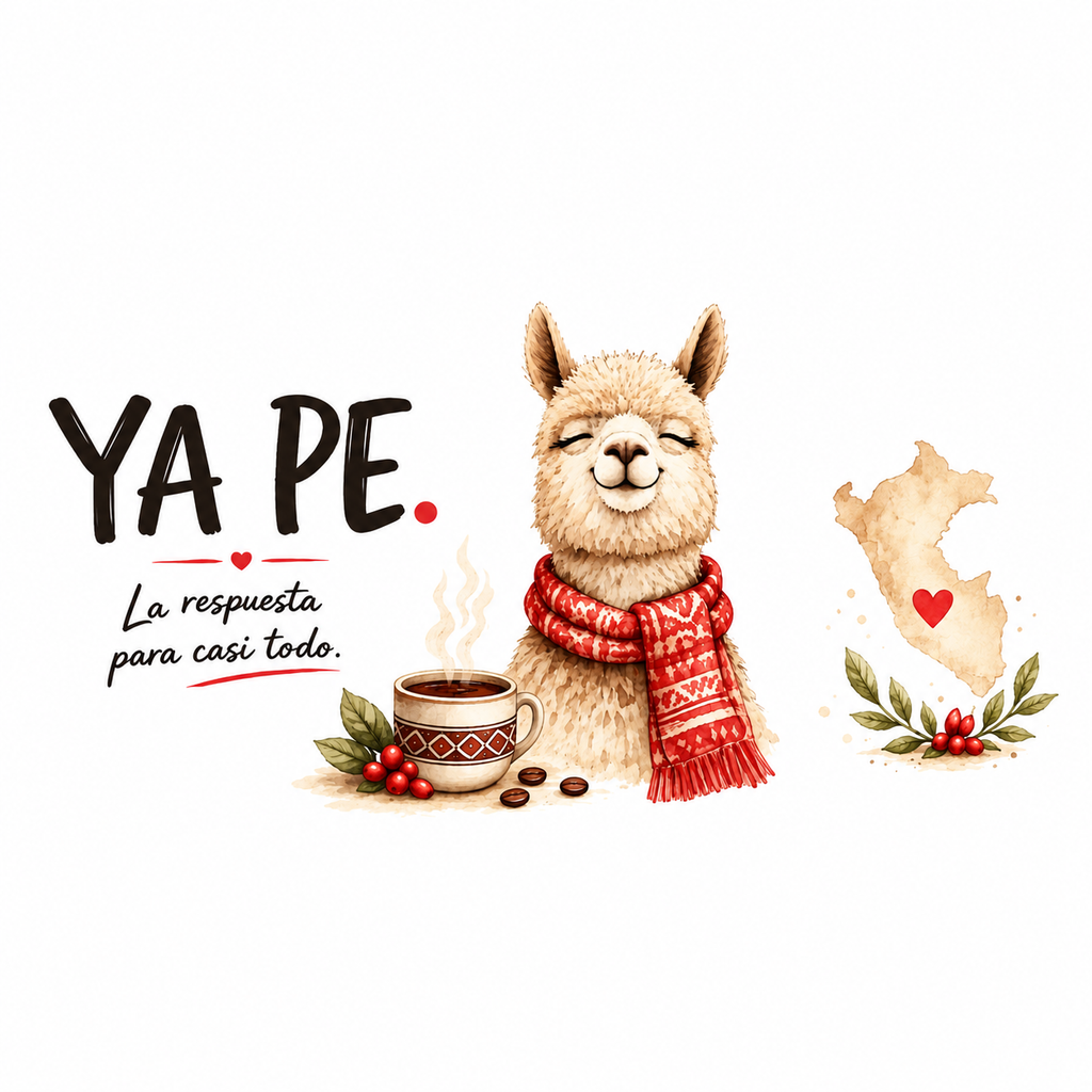 YA PE Peruvian Alpaca Coffee Mug | Funny Peru Gift | 11 oz
