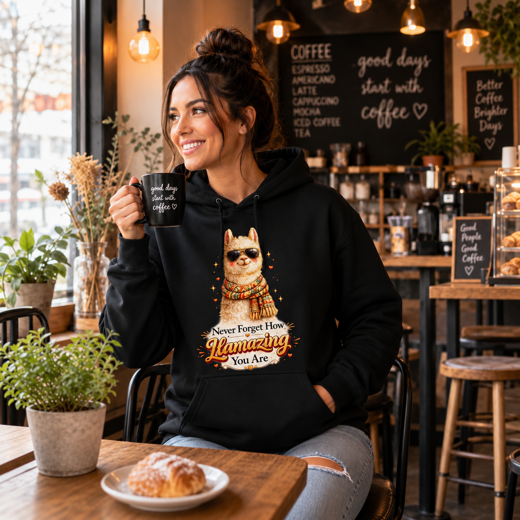 Llamazing Alpaca Hoodie – Never Forget How Llamazing You Are