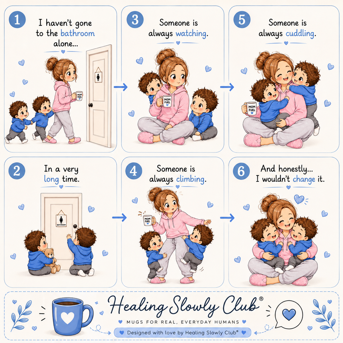 Someone Is Always Cuddling Mug | Sweet Gift for Twin Moms