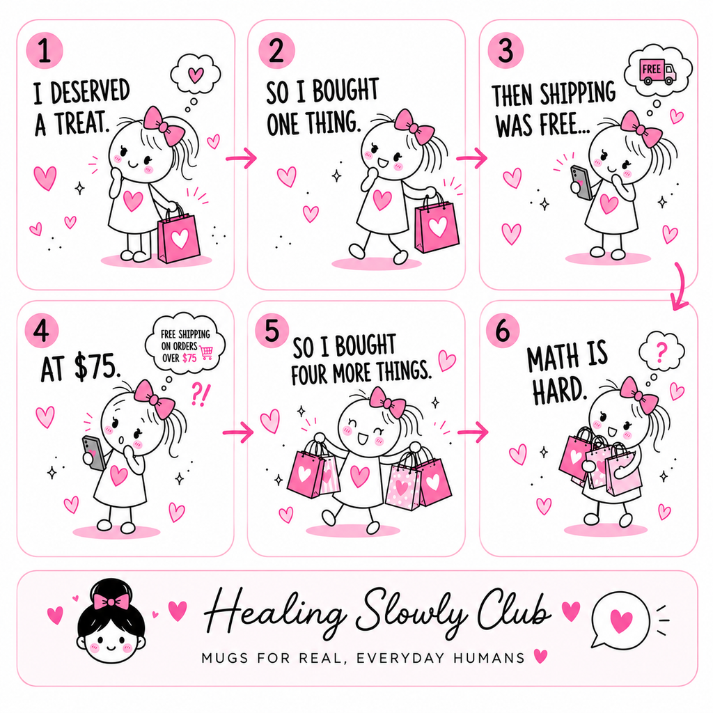 Math Is Hard Mug | Funny Shopping Mug Gift for Retail Lovers