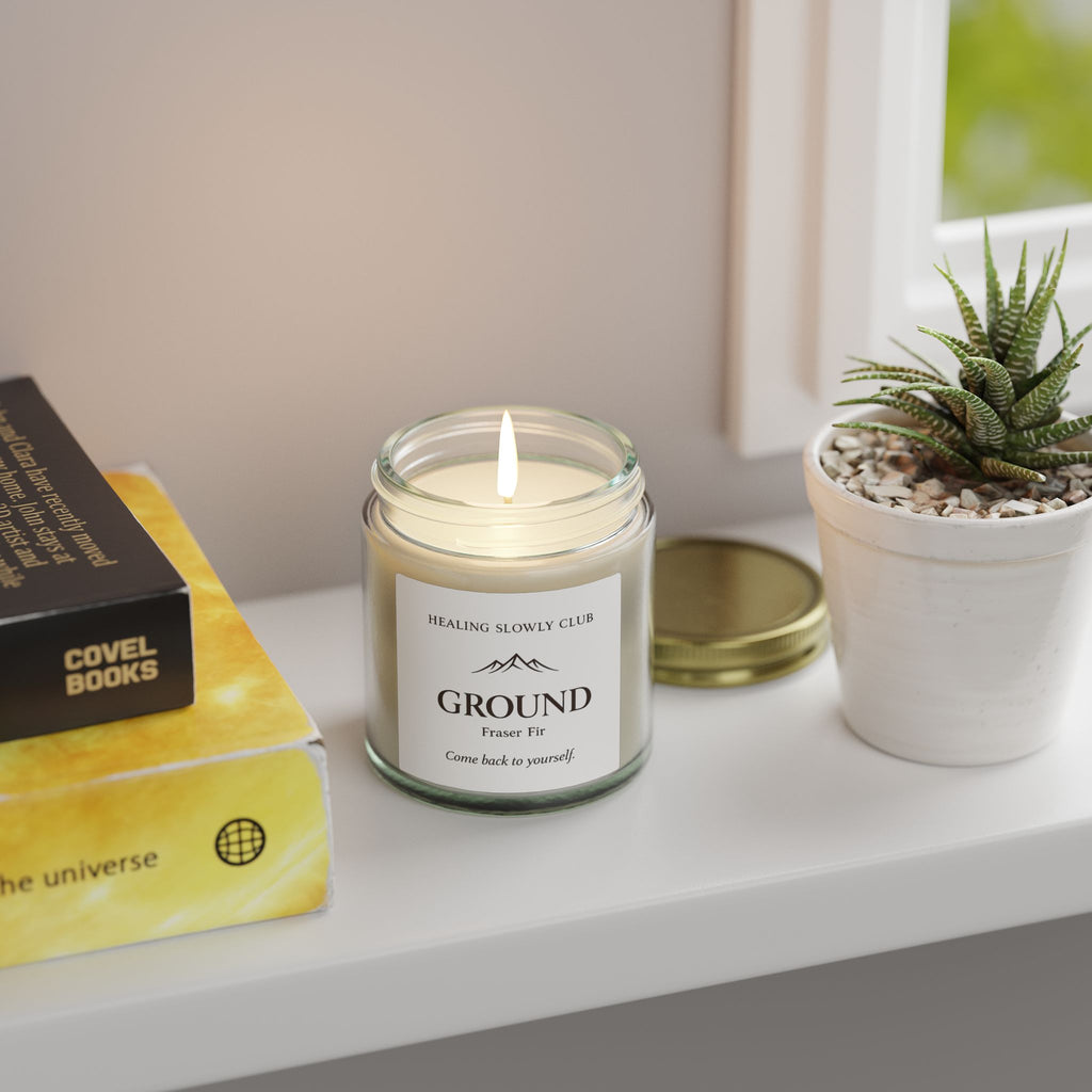 Ground — Fraser Fir Scented Candle (Coconut Apricot Wax, 4oz & 9oz)