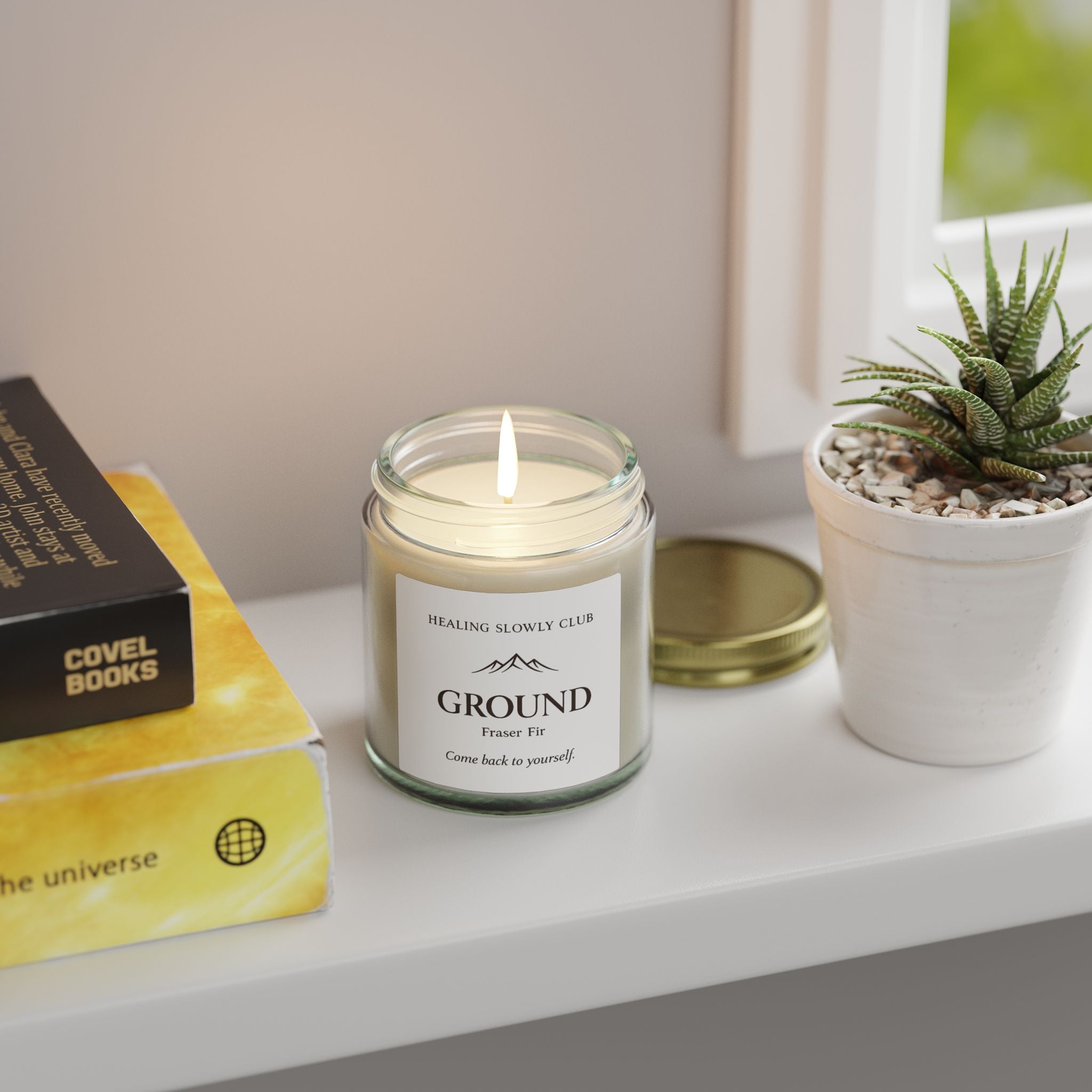 Ground — Fraser Fir Scented Candle (Coconut Apricot Wax, 4oz & 9oz)