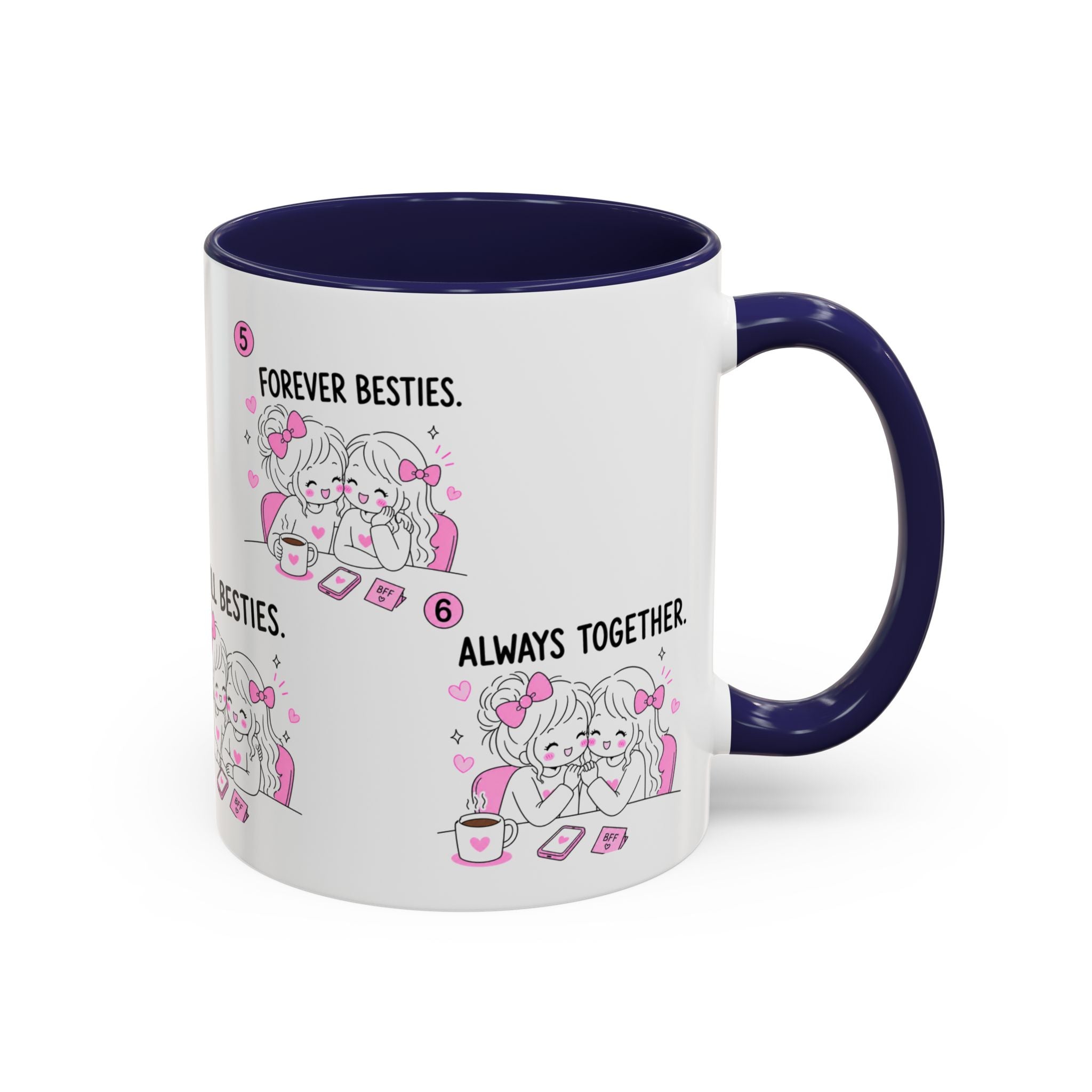 Best Friends Mug | Funny Bestie Gift | Cute Friendship Coffee Mug