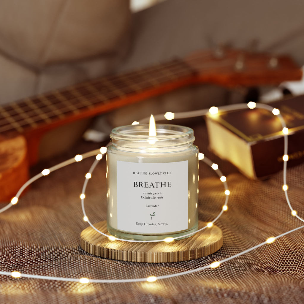 BREATHE Lavender Ritual Candle | Healing Slowly Club