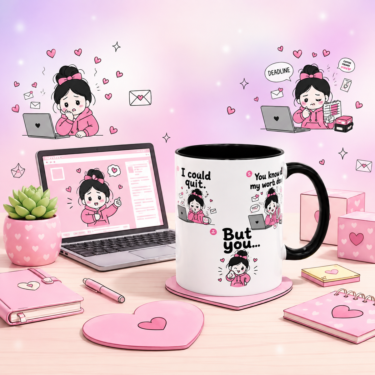 Work Bestie Mug | Funny Coworker Gift for Office Best Friends