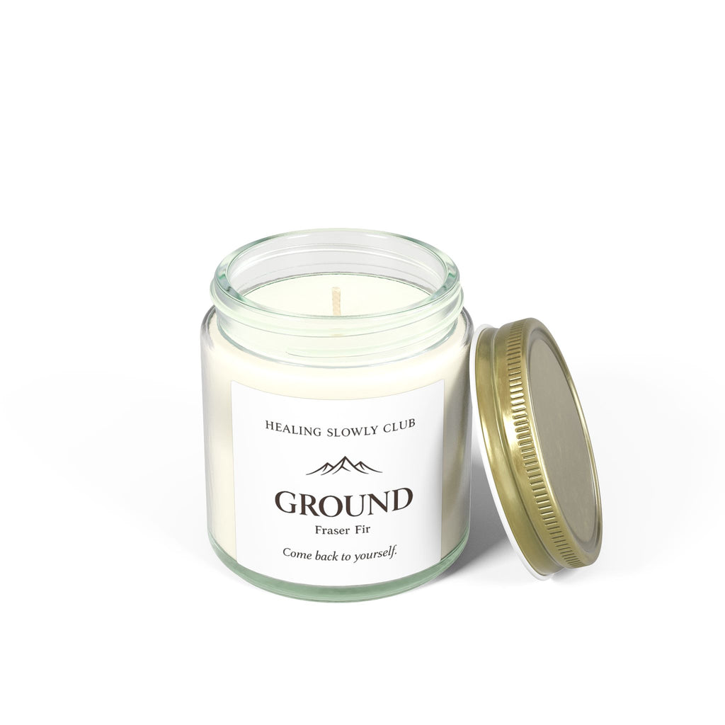 Ground — Fraser Fir Scented Candle (Coconut Apricot Wax, 4oz & 9oz)